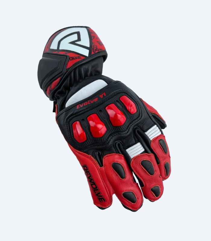 Kaizen motorcycle leather gloves top