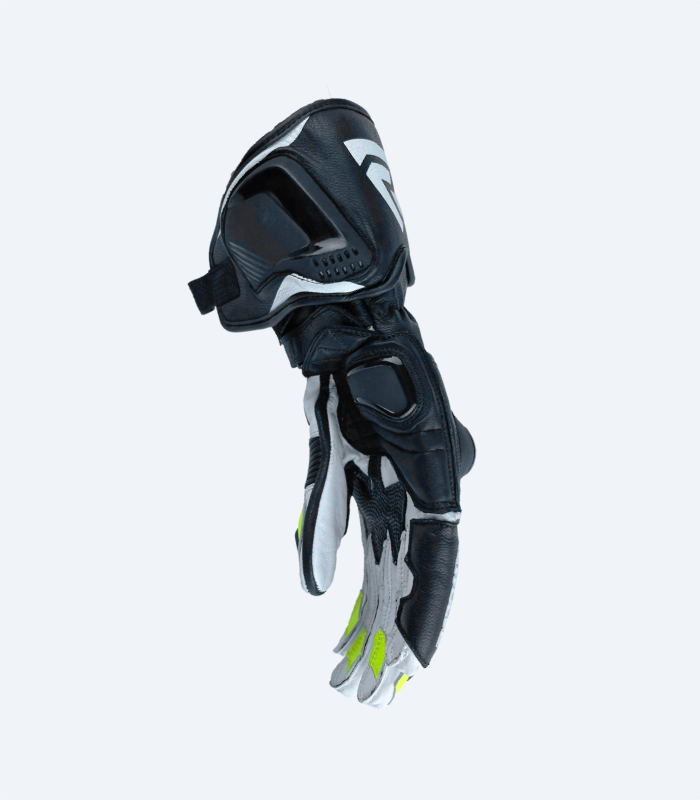 Talon motorcycle leather gloves back