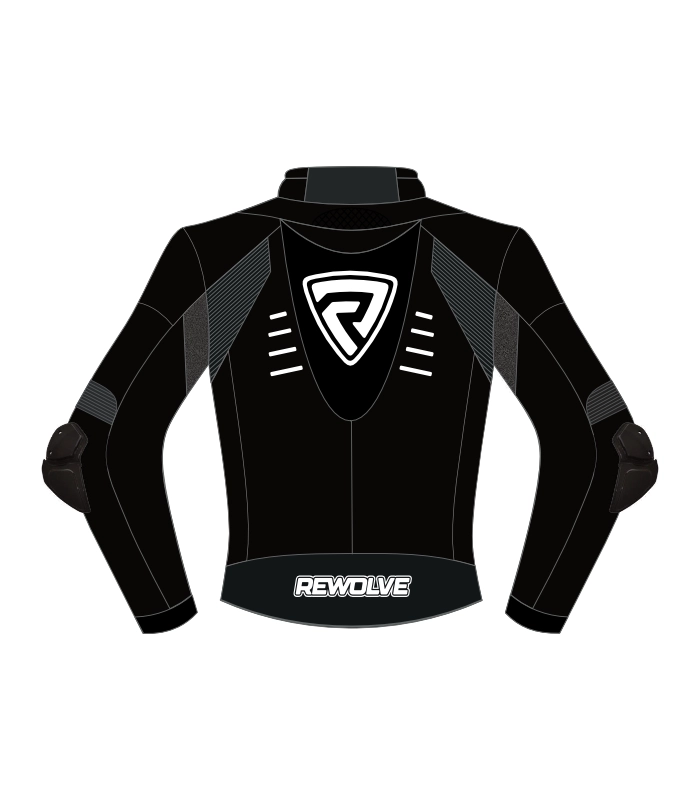 Raze motorcycle leather jacket back