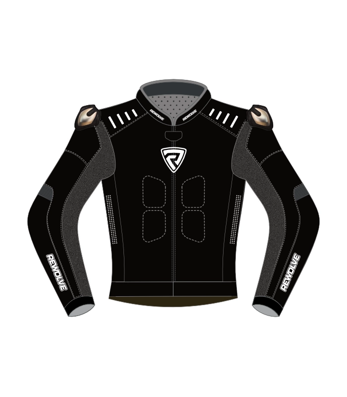 Raze motorcycle leather jacket front